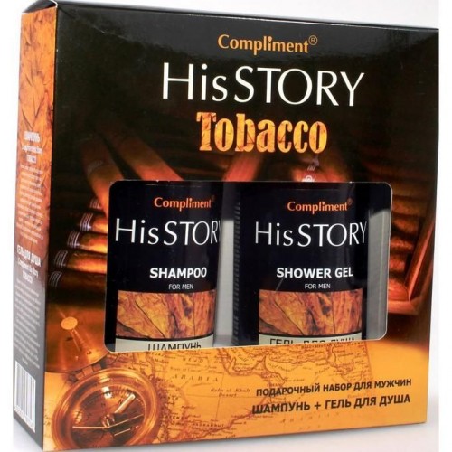 Compliment men ПН №1431 His Story Tobacco (Шампунь 320мл +Гель для душа 320мл)