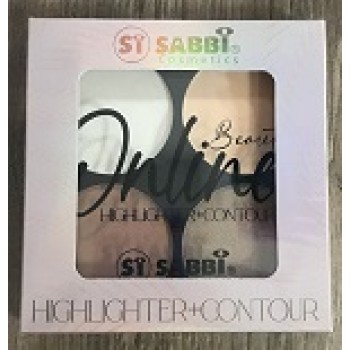 SABBI Палетка HIGHLIGHTER+CONTOUR SI4062 №01 18гр