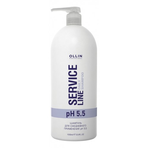 Ollin Professional / Шампунь для волос SERVICE LINE для ежедневного ухода pH 5.5, 1000 мл