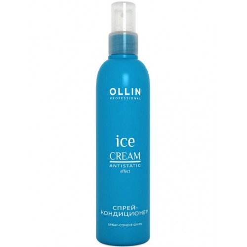 Ollin Professional / Спрей-кондиционер ICE CREAM для увлажнения и питания Antistatic Effect, 250 мл