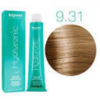 Краска для волос Kapous Professional Hyaluronic Acid 9.31 Очень светлый блондин золотистый бежевый