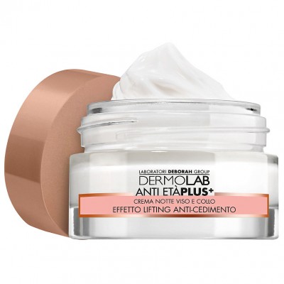 DERMOLAB Крем ночной для лица и шеи Лифтинг эффект ANTI ETA' PLUS+ FACE AND NECK NIGHT CREAM LIFTING EFFECT 50 мл,