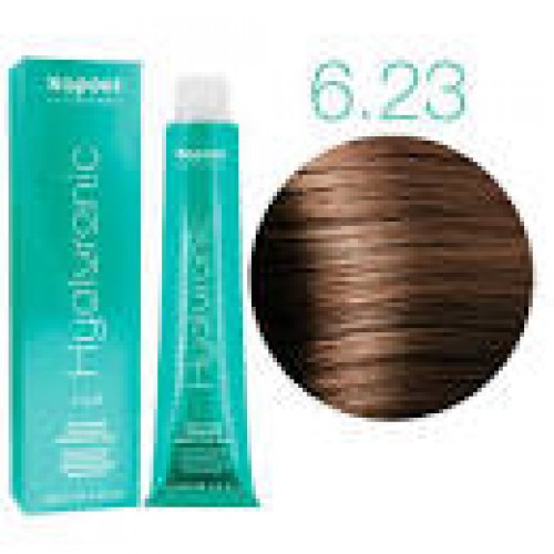 KAPOUS PROFESSIONAL Крем-краска HYALURONIC для окрашивания волос 6.23 темный блондин перламутровый