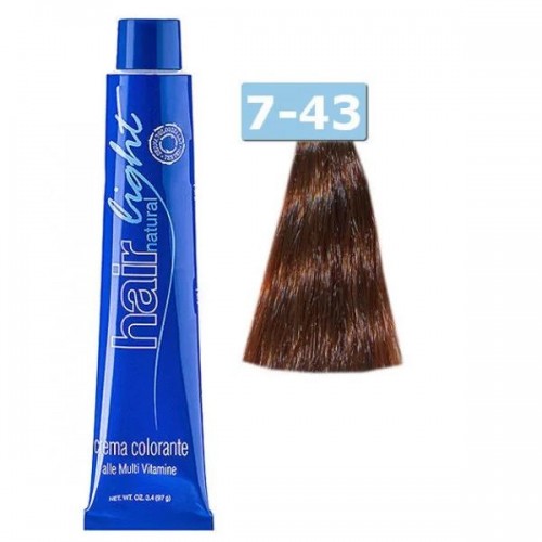7/43 Русый медный золотистый - Hair Company Краска для волос Hair Light 100 мл