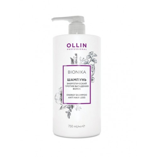 Ollin Professional / Энергетический шампунь BIONIKA против выпадения волос, 750 мл