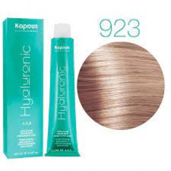 Kapous Professional / Крем-краска HYALURONIC для окрашивания волос 923 осветляющий перламутровый бежевый