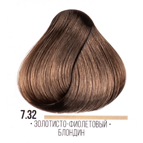 Kaaral AAA стойкая крем-краска для волос, 7.32 золотисто-фиолетовый блондин, 100 мл