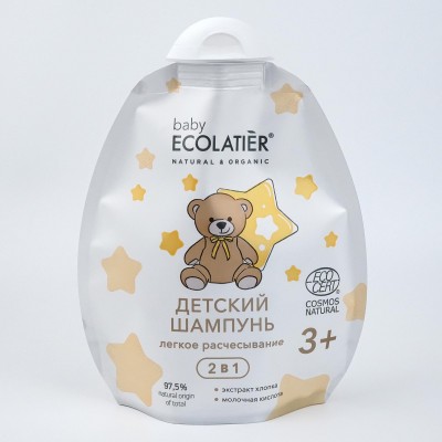 ECOLAT BABY Шампунь 2в1 Легкое расчесывание 250мл