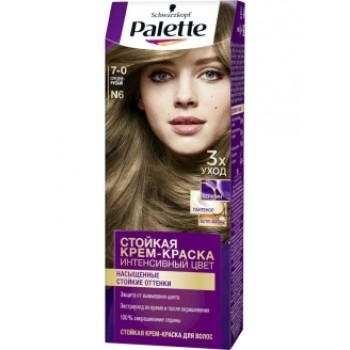 Palette / Краска для волос Palette, тон N6, средне-русый