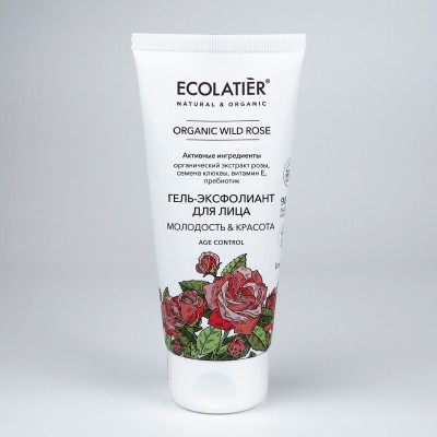 ECOLAT ORGANIC WILD ROSE ГГель-Эксфолиант для лица 100мл