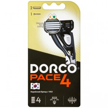 DORCO Pace4 Станок для бритья +2 сменные касеты