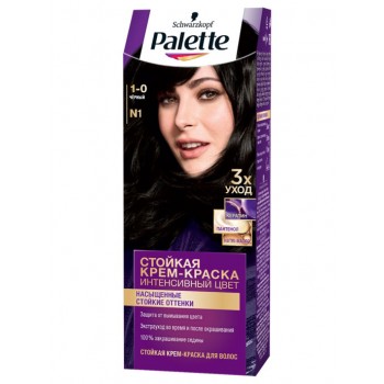 Palette / Palette Стойкая крем-краска для волос, N1 (1-0) Чёрный,110 мл