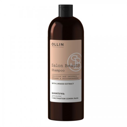 OLLIN SALON BEAUTY Шампунь для волос с экстратом семян льна 1000мл