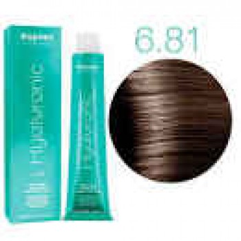 Kapous Professional / Крем-краска HYALURONIC для окрашивания волос 6.81 темный блондин капучино пепельный