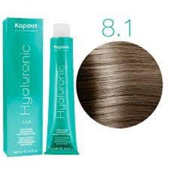 Kapous Professional / 8.1 Светлый блондин пепельный Крем-краска для волос с Гиалуроновой кислотой