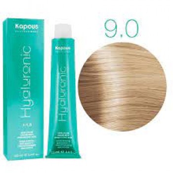KAPOUS Hyaluronic acid крем-краска для волос 9.0 Очень светлый блондин