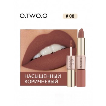 O.TWO.O Помада Rose Gold 2 in 1 тон 08 3.5 гр 9107-08