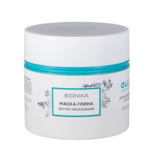 OLLIN PROFESSIONAL Маска-глина BIONIKA для ухода за волосами экстра увлажнение 200 мл
