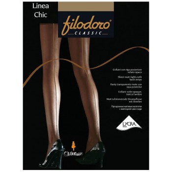 Колготки женские Filodoro Classic Linea Chic, 20 den, размер 2-S, glace (коричневый)