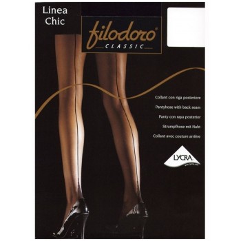 Колготки женские Filodoro Classic Linea Chic, 20 den, размер 2-S, nero (черный)