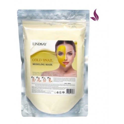 LINDSAY Альгинатная маска для лица GOLD SNAIL 240гр