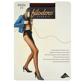 Колготки женские Filodoro Classic Delia, 15 den, размер 3-M, cappuccio (коричневый)