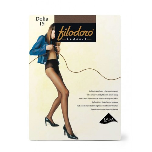 Колготки женские Filodoro Classic Delia, 15 den, размер 2-S  бронзовый