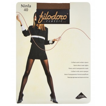 Колготки женские Filodoro Classic Ninfa, 40 den, размер 4-L, glace (коричневый)