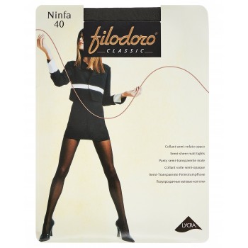 Колготки женские Filodoro Classic Ninfa, 40 den, размер 2-S, nero (черный)