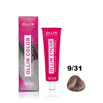Ollin Professional / Крем-краска OLLIN COLOR для окрашивания волос 9/31 блондин золотисто-пепельный, 100 мл