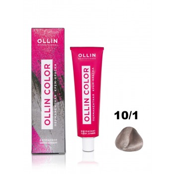 Ollin Professional / Крем-краска OLLIN COLOR для окрашивания волос 10/1 светлый блондин пепельный, 100 мл