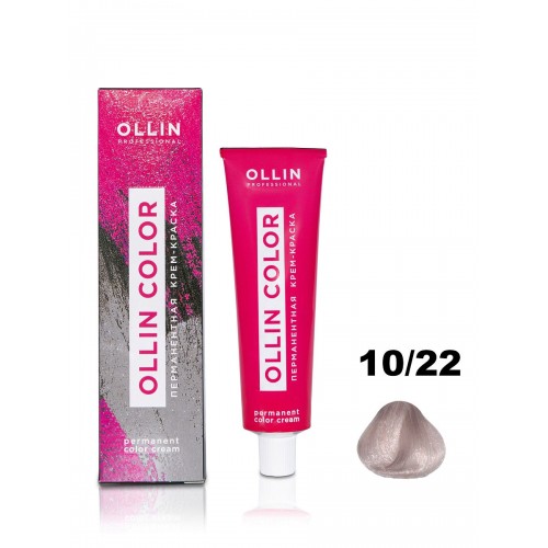 Ollin Professional / Крем-краска OLLIN COLOR для окрашивания волос 10/22 светлый блондин фиолетовый, 100 мл
