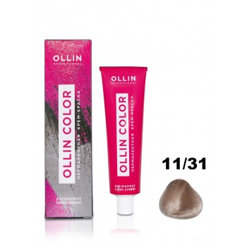 Ollin Professional / Крем-краска OLLIN COLOR для окрашивания волос 11/31 специальный блондин золотисто-пепельный, 100 мл