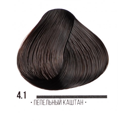 Kaaral AAA стойкая крем-краска для волос, 4.1 пепельный каштан, 100 мл