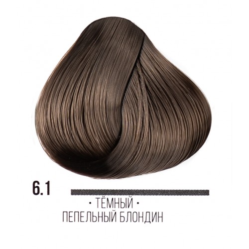 Kaaral / ААА Крем-краска для волос 6.1 темно-пепельный блондин,100мл