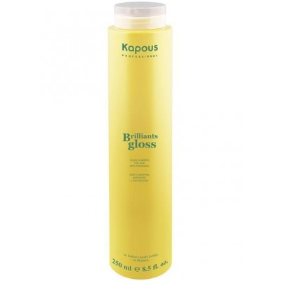 Kapous Professional / Блеск-шампунь для волос с пантенолом Brilliants gloss, 250 мл