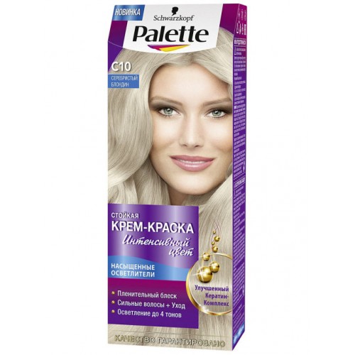 Palette / Краска для волос ICC C10 Серебристый блондин
