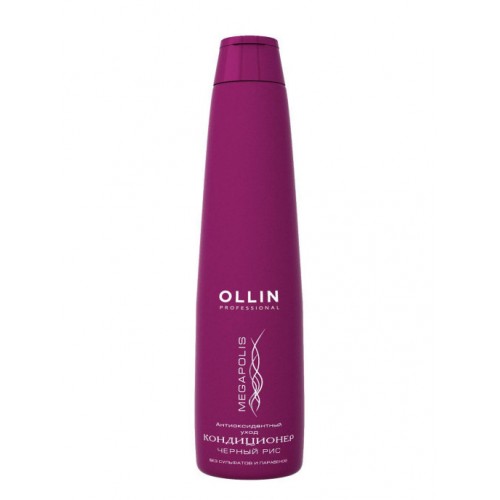 Ollin Professional / Кондиционер MEGAPOLIS для восстановления волос на основе черного риса, 300 мл