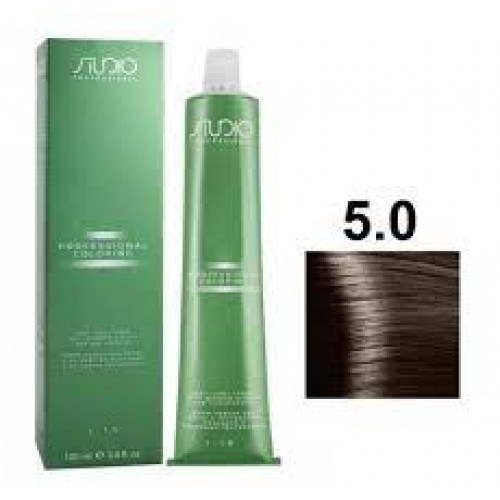 Kapous, Крем-краска для волос светло-коричневый Studio Professional 5.0