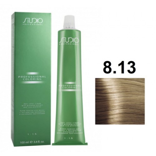 Kapous STUDIO крем-краска для волос 8.13 светый бежевый блонд