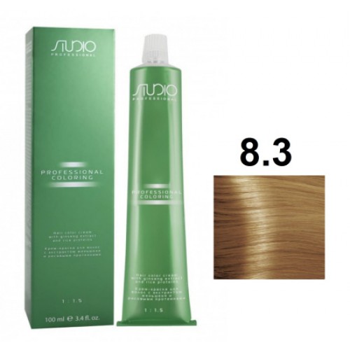 Kapous STUDIO крем-краска для волос 8.3 светлый золотой блонд