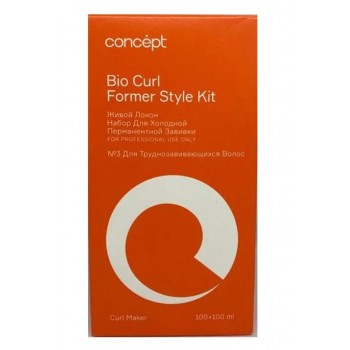 CONCEPT  BIO CURL  Набор для холодной завивки №3 для труднозавивающихся волос (100мл+100мл)