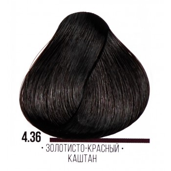 Kaaral AAA стойкая крем-краска для волос, 4,36 золотисто-красный каштан 100 мл