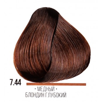 Kaaral AAA стойкая крем-краска для волос, 7.44 глубокий медный блондин  100 мл