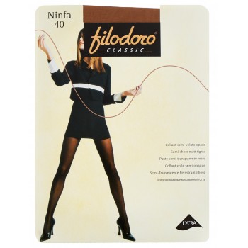 Колготки женские Filodoro Classic Ninfa, 40 den, размер 3-M, cognac (коричневый)¶