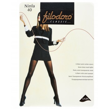 Колготки женсакие Filodoro Classic Ninfa, 40 den, размер 3-M, antracite (черный)