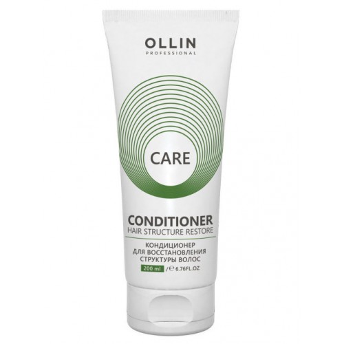 Ollin Professional / Кондиционер CARE для восстановления волос HAIR STRUCTURE RESTORE, 200 мл