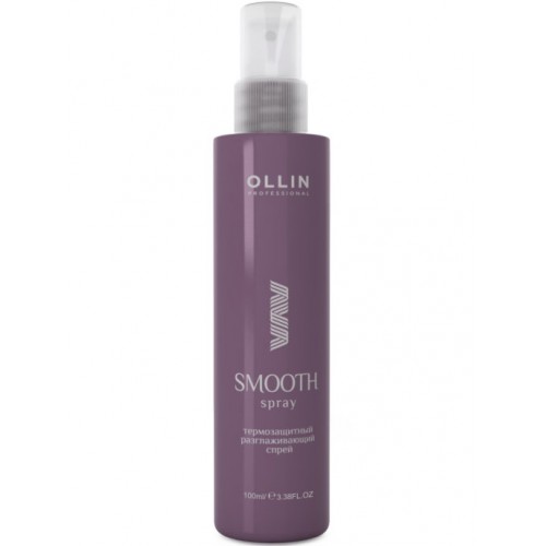 Ollin Professional / Термозащитный спрей для волос SMOOTH легкой фиксации разглаживающий, 100 мл