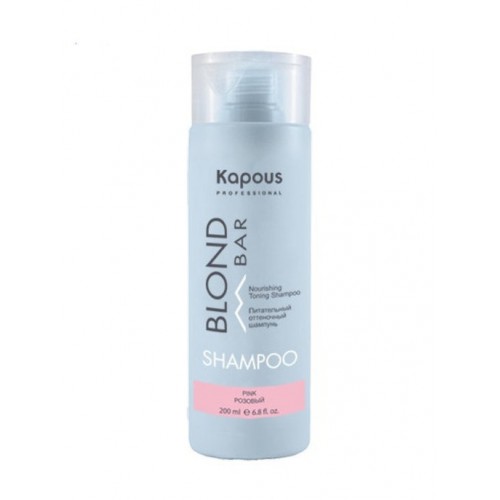 Kapous / Питательный оттеночный шампунь РОЗОВЫЙ Blond Bar 200мл