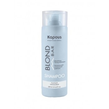 Kapous / Питательный оттеночный шампунь ПЛАТИНОВЫЙ Blond Bar 200мл